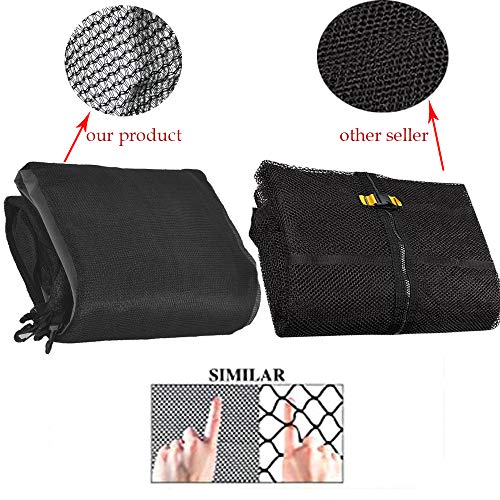 Zoyemone Trampoline 10FT Replacement Safety Enclousure Net for 6 Straight Poles Round Frame Trampolines (Net Only) - Thumbnail 2