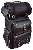 Dream Motorcycle Large Studded Spacious Sissy BAR Travel Bag W/ROLL Bag UV Waterproof