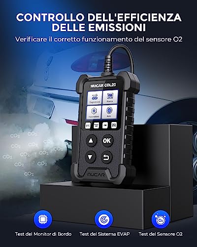 Mucar CDL20 Diagnosi Auto Tutte Autodiagnosi OBD2/...