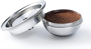Stainless Steel Metal Coffee Capsule Compatible for Vertuo Coffee Espresso Size Nespresso Vertuoline Reusable Pods Holder Vertuolline GCA1,ENV135S,ENV135B,ENV135T,ENV135R (capsule)