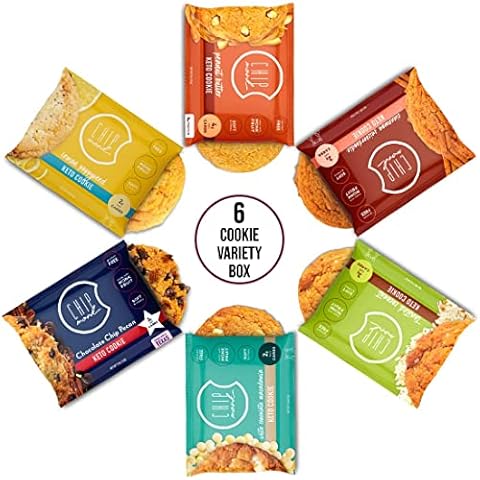 ChipMonk Keto Cookies - Variety Pack (6 Pack) Low Carb Keto Snacks - Gluten-Free, High Fat, Low Sugar, Ketogenic Sweet Snack Foods, Healthy Macro Nutrition Treats Cover