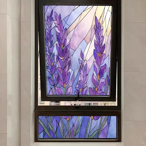 Vinilo decorativo adhesivo para ventana Dreamy Lavender 15.7x23.6 in miniatura 6