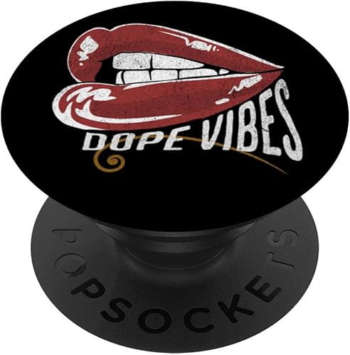 Red Lips Dope Vibes Sexy Sassy Runway Moda PopSockets intercambiables PopGrip