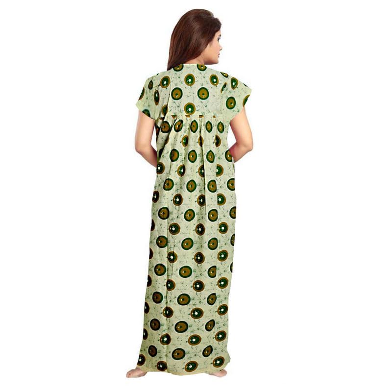 Image of jwf Women Casual Wear Printed Cotton Multicolor Free Size Nighty /Night Gown Combo 04
