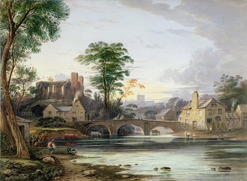 Tableau Toile Château de Brecon Varley Peinture Décorative 60x90