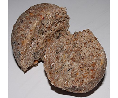 Anhaltiner Meisenknödel mit Netz 100 Stück Premiumfutter Meisenfutter eigene Herstellung in Deutschland im Familienbetrieb frisch produziert
