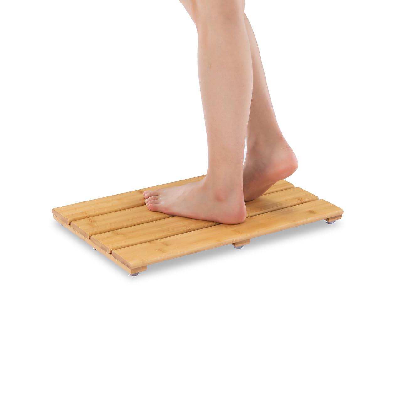 YITIHOME Bamboo Bath Shower Mat,Non-Slip Bamboo Wood Bathroom Floor Mat for Indoor or Outdoor Use(19.8" Long)