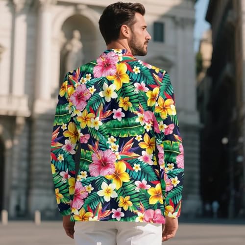 Men's Casual Blazer Sport Coats Lightweight One Button Suit Jacket for Travel Business S-5XL3