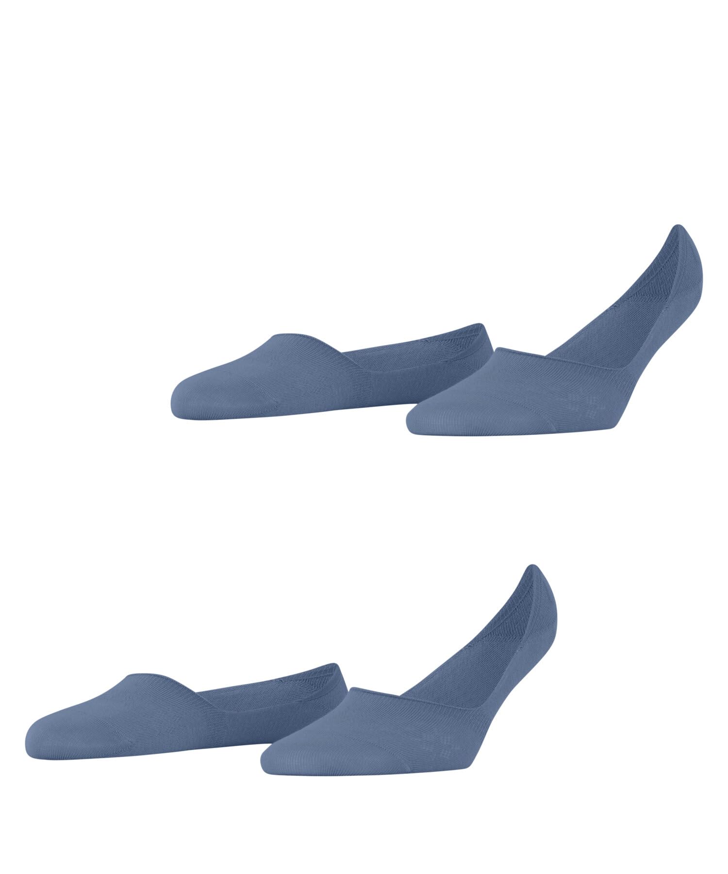 Burlington Damen Everyday 2-Pack Füßlinge atmungsaktive Baumwolle Invisible Medium Cut weicher Rand Silikon an der Ferse für druckfreien Sitz und besten Halt strapazierfähig Multipack 2 Paar