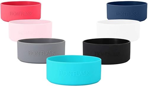 Miniatura 3 de IRON FLASK - Bota protectora de silicona para botellas de boca ancha, de 14 onzas a 40 onzas, accesorios para botellas de agua deportivas, manga