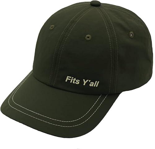 Fits Y'all Lightweight Performance Cap Sun Protection, Quick Dry with Adjustable Relaxed Fit for Men, Women, and Unisex