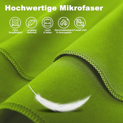 HiiPeak Mikrofaser Handtuch Kompakt und Leicht Microfaser Handtücher Fitness Schnelltrocknend microfaser Badetuch Saugfähiges Sporthandtuch… – Ansicht 4