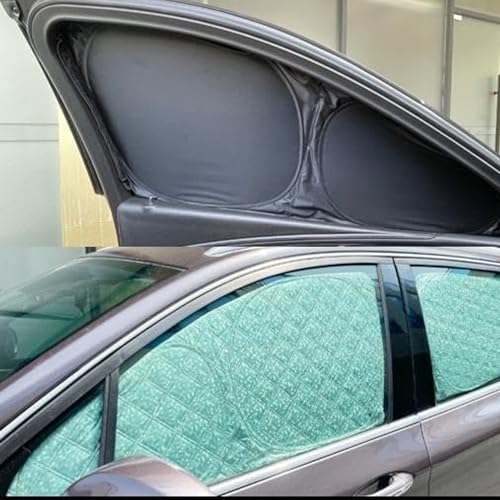 CX-8用 サンシェード 日よけ用 サンシェイド 断熱仕様 車中泊用 車種別専用 遮光仕様 吸盤不要 取付簡単 フルセット シルバー&ブラックGD317