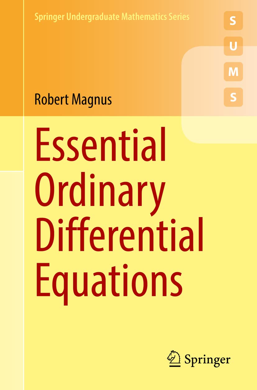 Amazon.com: Essential Ordinary Differential Equations (Springer ...