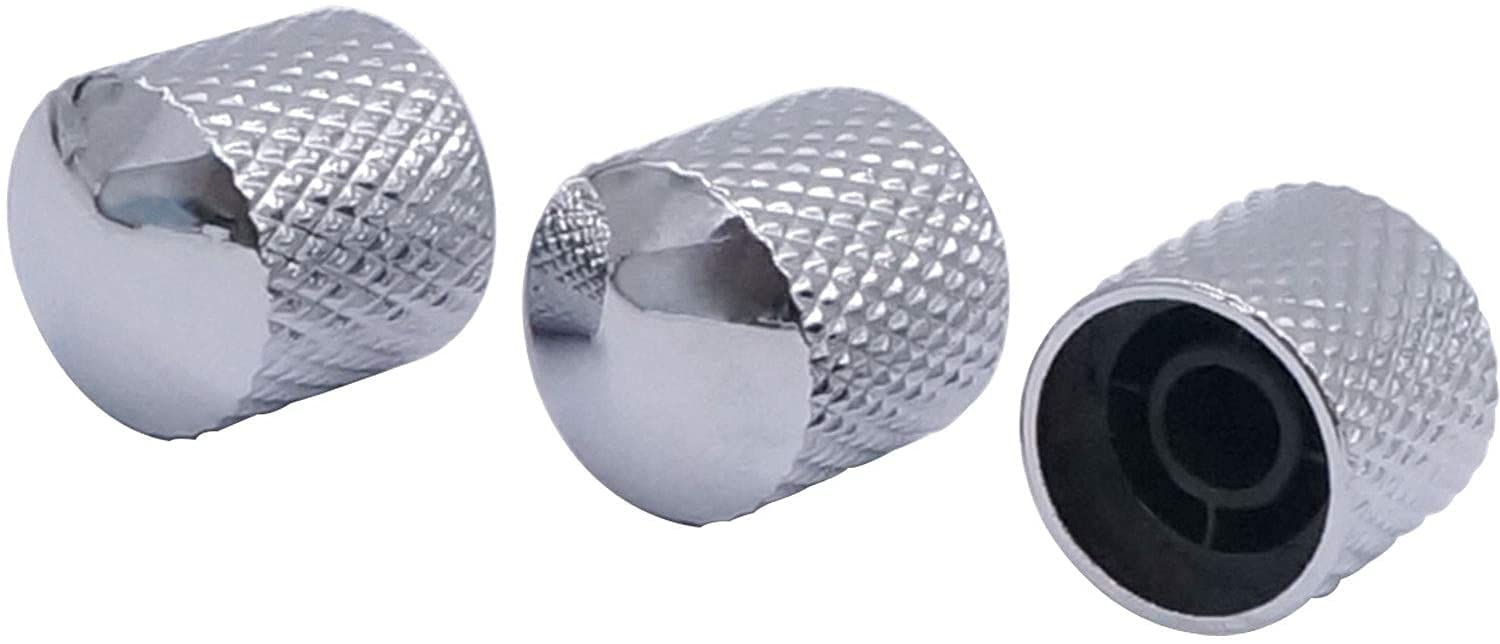 Boutons de potentiomètre 6mm en métal pour réparer le volume et la tonalité d'une guitare électrique