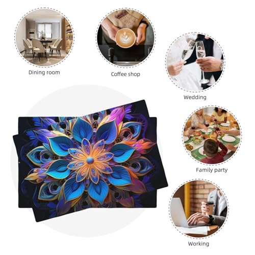Sets de table décoration table bohème lot de 6 repas de fête - 6