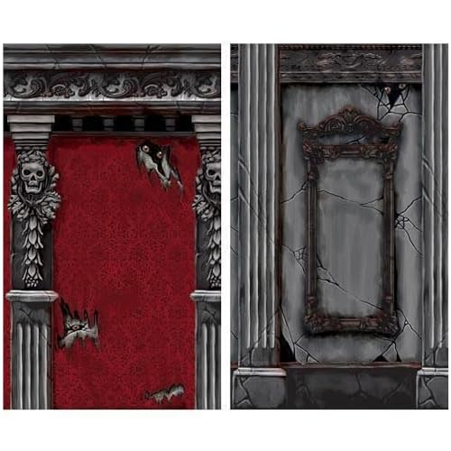 Gothic Mansion Plastic Scene Setters (Pack of 2) - 48