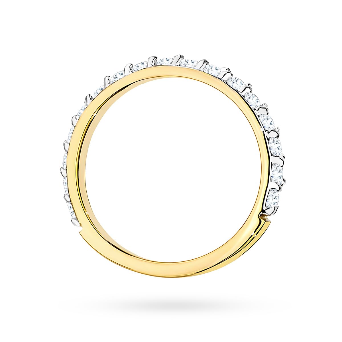 MARKO Labor-Diamantring Damen Gold 585 – Ehering/Partnerring mit 0,32 ct Diamanten – Echtgold Schmuck