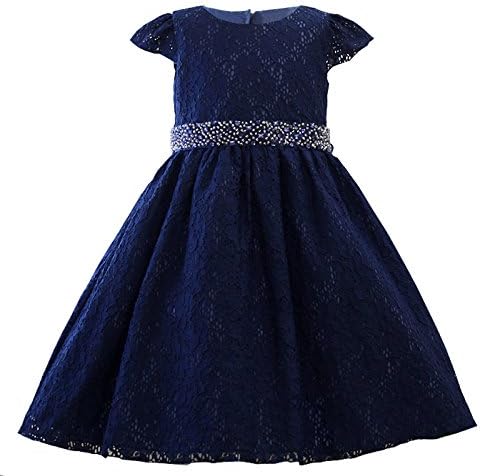 Amazon 子供ドレス 女の子 キッズ ジュニア リトルプリンセス Little Princess 150cm ネイビーブルー フォーマル 通販