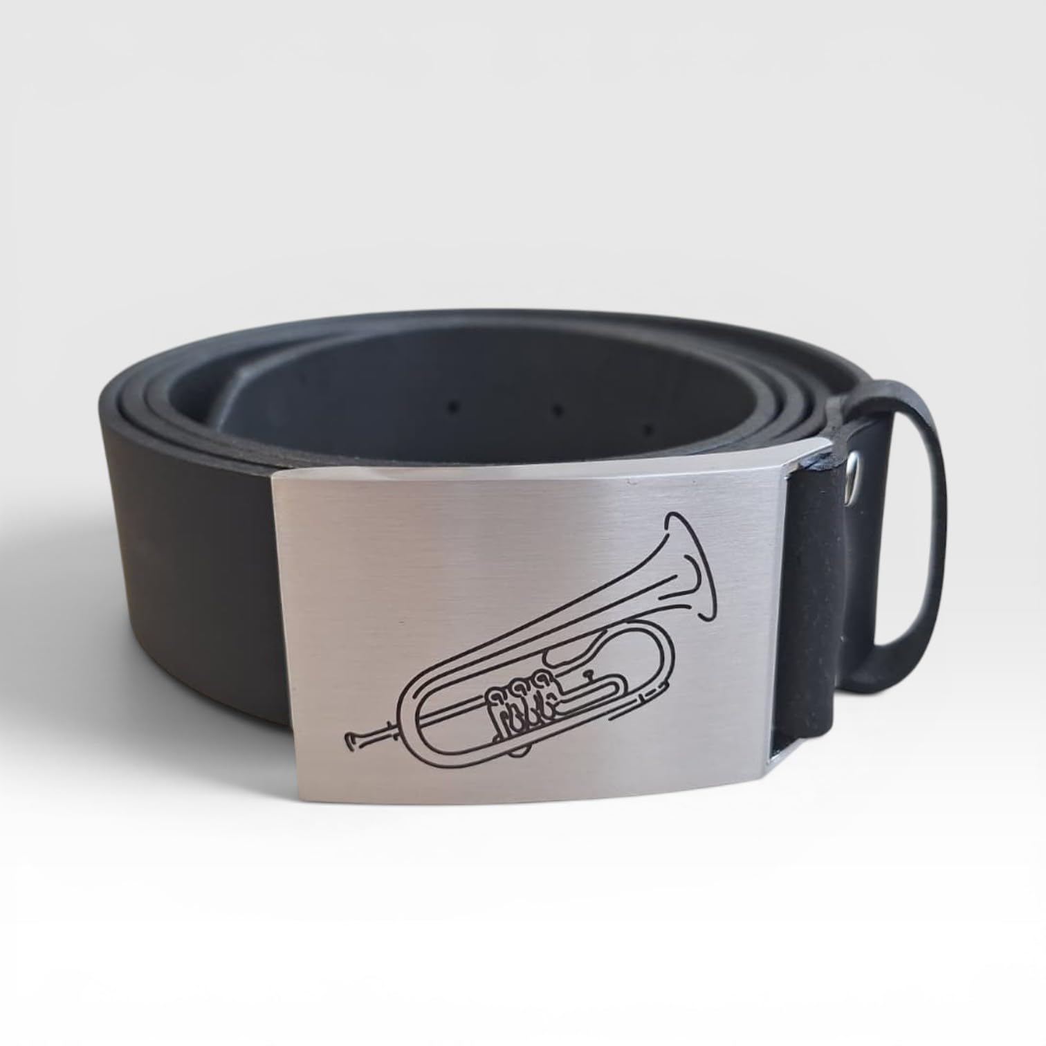 Ledergürtel Deutsches Flügelhorn - Schönes Geschenk für Musiker