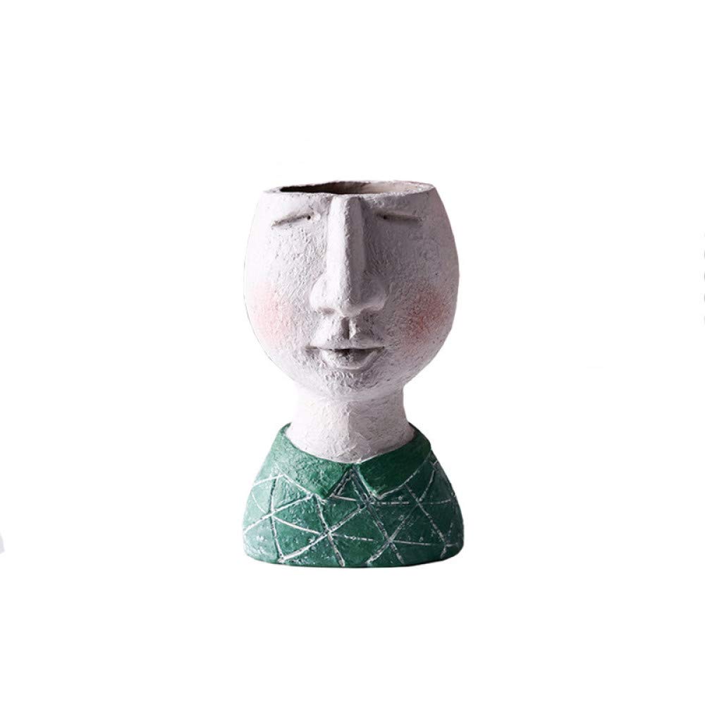 Art portrait pot de fleur Garçon B, le cadeau déco idéal pour jardin
