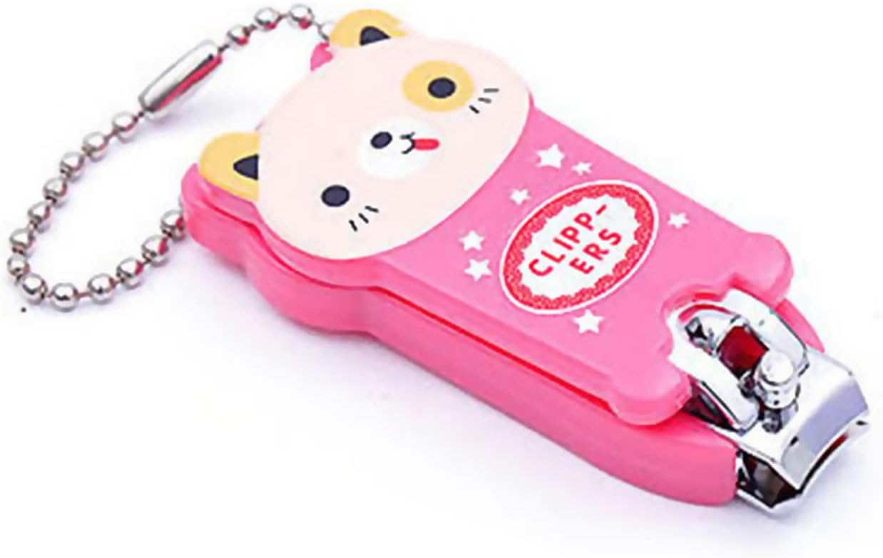 Nail Clipper, Cute Cartoon Kids Clippers Nail Stainless Steel Fingernails and Toenails Cutter with Ergonomic Handle, Manicure Accessories Christmas Gift for Girls Women