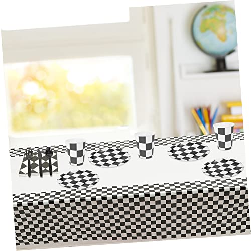 Gogogmee 1 Conjunto De Utensílios De Mesa Com Tema De Corrida Decoração Preta Guardanapos De Papel D