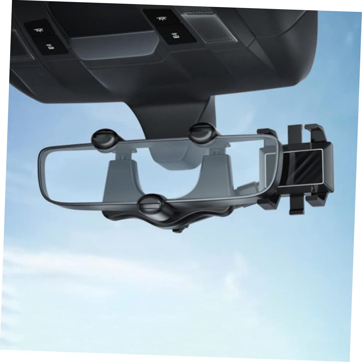 SHINEOFI Supporto per Cellulare da Auto Magnetico Rotante in Abs Colla Pu Antiscivolo, Supporto Gps per Veicoli Durante la Guida