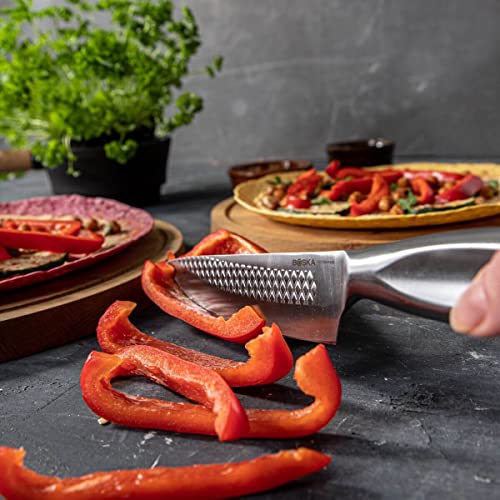 Image of BOSKA Chef Knife Monaco+ (15 cm) Sous Chef Knife - Stainless Steel Multipurpose for Kitchen - Slicing Knife for Meat Cutting and Dicing Gourmet Food