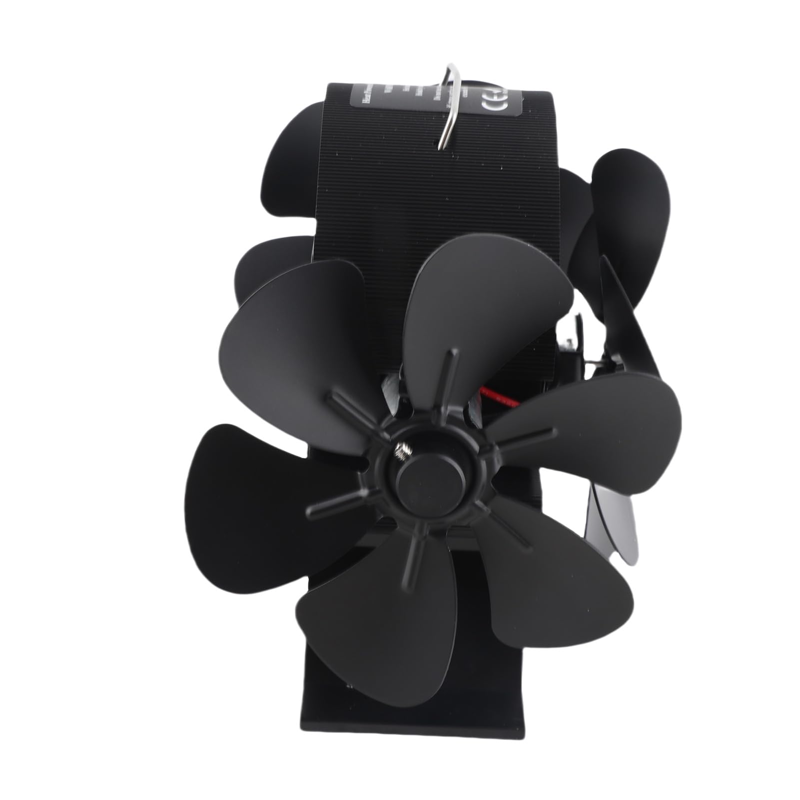 Agatige Ventilatore Oscillante per Stufa a Legna, Ventilatore per Stufa Alimentato a Calore 3 Teste 18 Lame Ventola per Camino Soffiante in Alluminio da 270 Gradi con Maniglia di