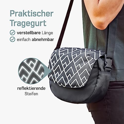 Borgen KLICKfix Lenkertasche Fahrrad - Wasserabweisende und geräumige Fahrrad Lenkertasche 5 L - Fahrradtasche Lenker