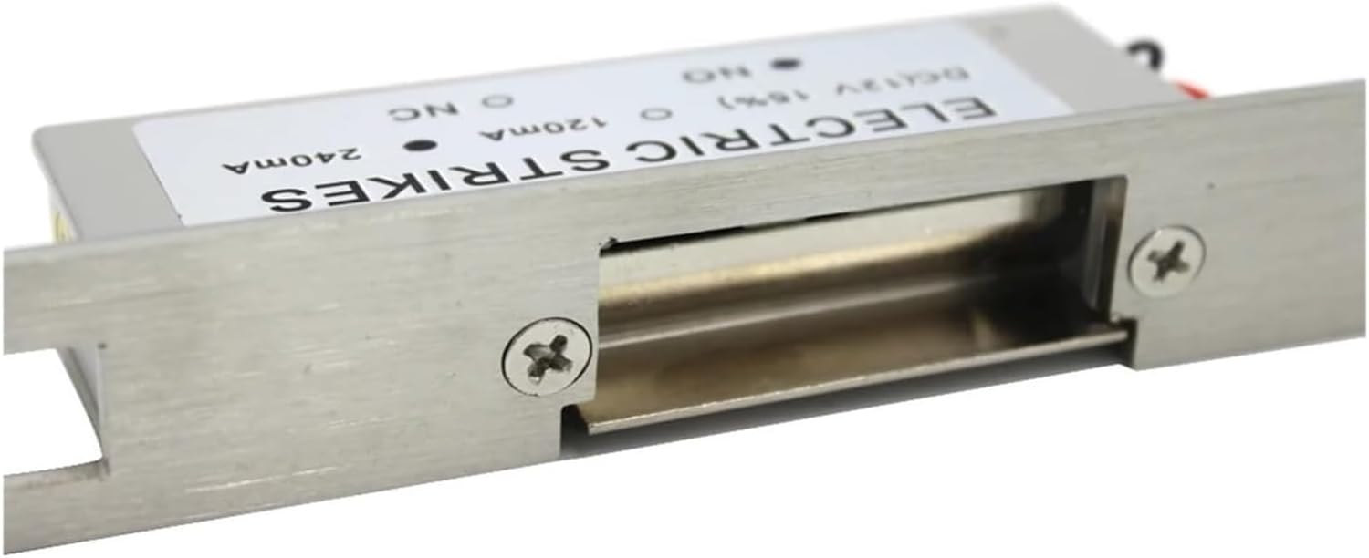 Dual Port Long Panel DC 12V Electric Strike Door Lock Fail Secure Safe NO NC(Fail Safe Feedback)