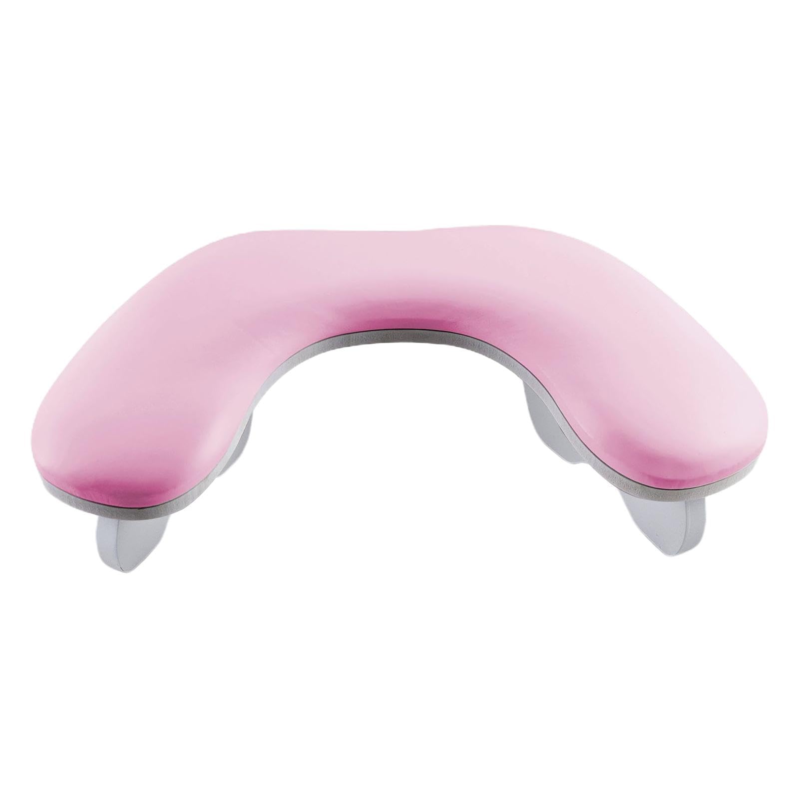 Reposabrazos de Poliuretano en Forma de U, Reposamanos de Poliuretano, Cojín para Uñas, Extraíble, para Peluquerías, Mujeres Y Niñas, Rosa