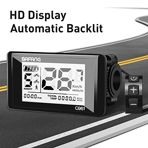 Zeekpowa eBike Display C961 voor BAFANG BBS01B BBS02B BBSHD Motor Elektrische Fiets Ebike Computer met PAS UART Protocol - Afbeelding 4