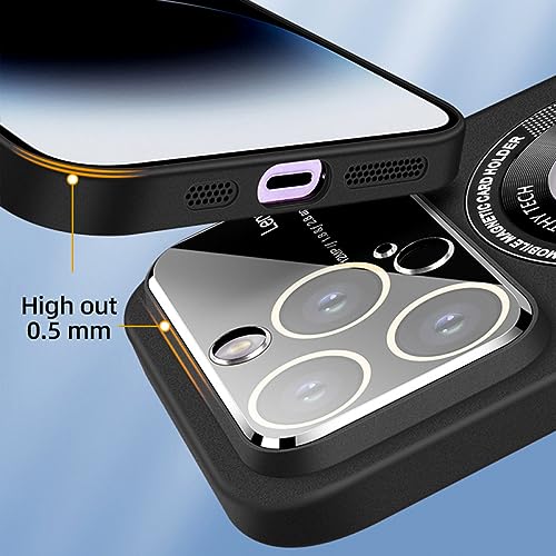 Coque magnétique iPhone 13 Pro protège objectif et chargeur sans fil bleu - 2