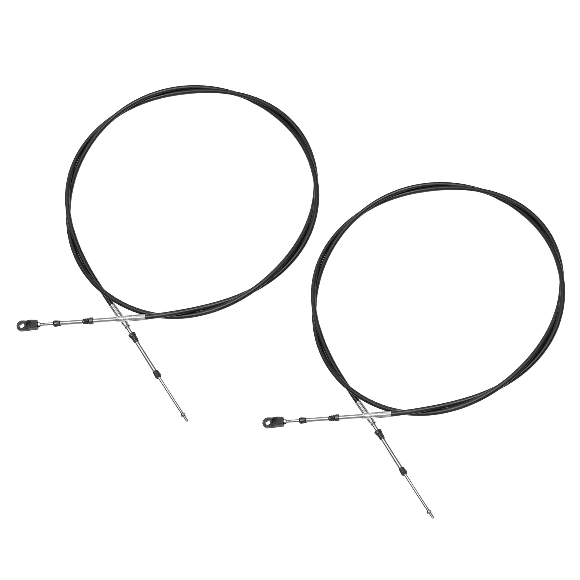 ACROPIX Cavo universale per comando dell'acceleratore per barca marina 300 cm 33C/3300 nero con testa di fissaggio per motore fuoribordo Yamaha, confezione da 2