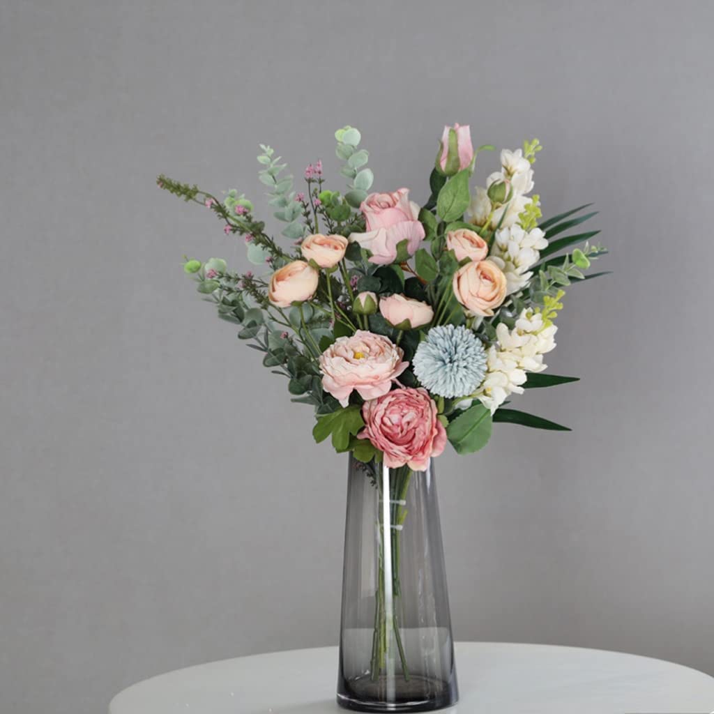 Mazzi di Fiori Artificiali Finti, Decorazioni per la casa finte, centrotavola per Matrimoni, composizioni Floreali