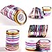 Nail Striping Tape 2mm 10 Rolls Adhesive Line Stickers for DIY Nail Art Decoration