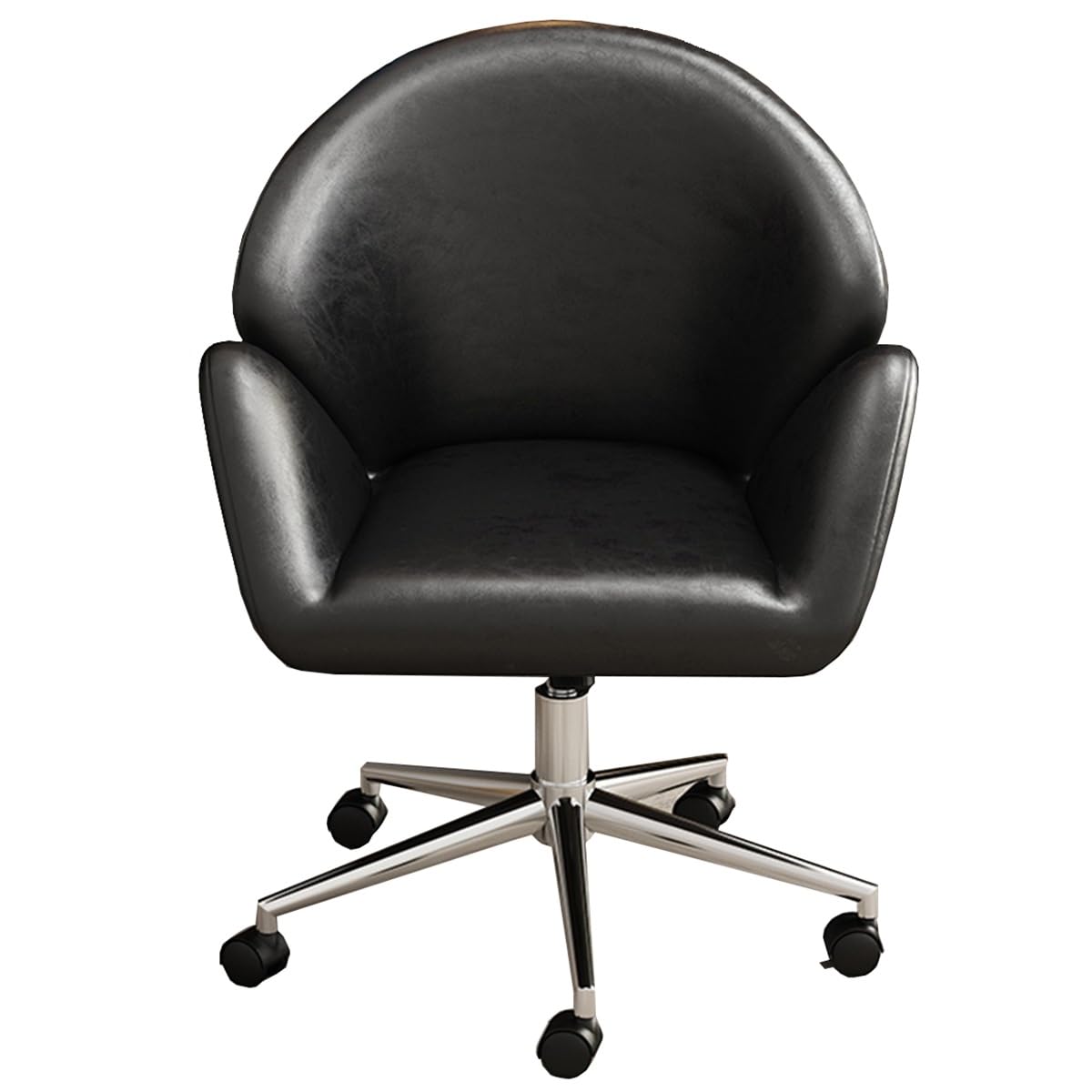 HTTGDGDH Ergonomic Pu Leather Executive Office Chair With Armrests Reclining Function Lumbar Support Swivel Wheels - Perfect For Home And Office Use,Nero