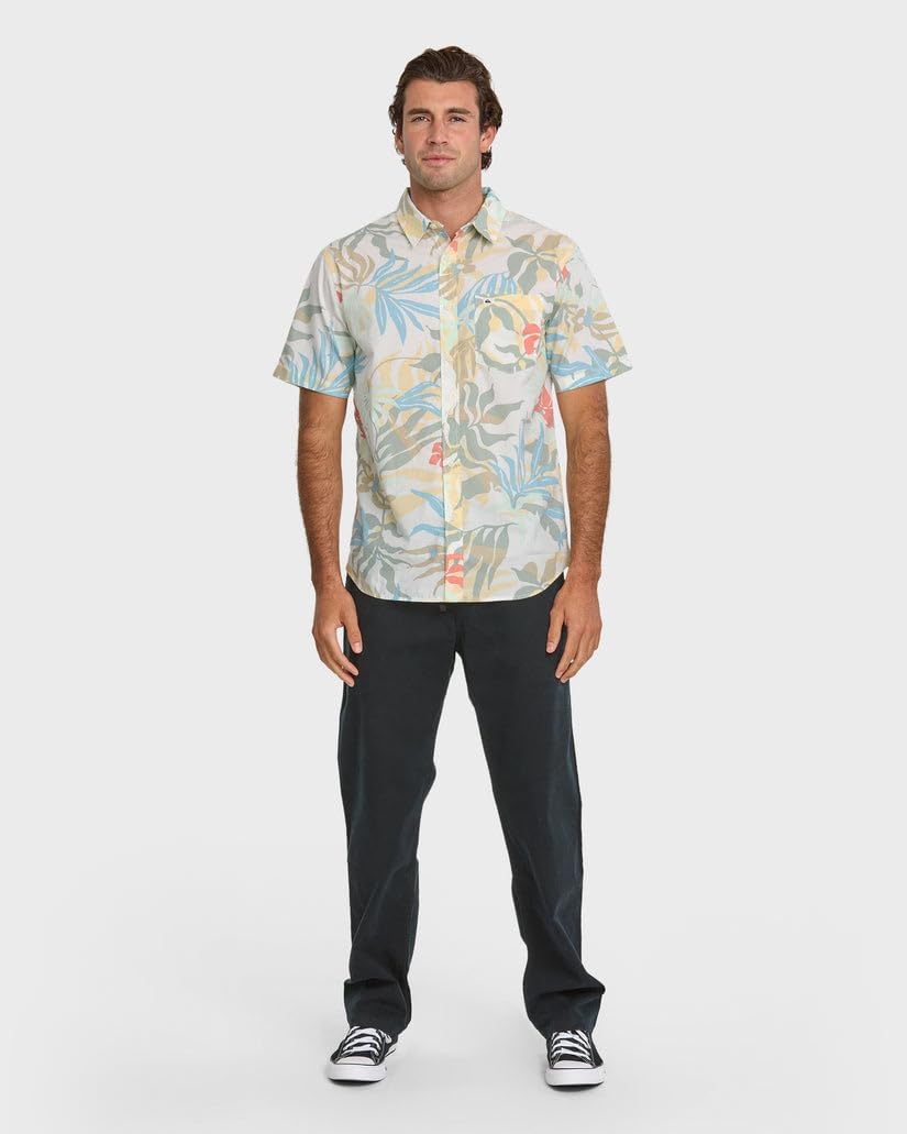 Quiksilver - Mens Blueweed Classic Short Sleeve Woven Shirt