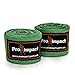 Pro Impact Mexican Style Boxing Handwraps 180" with Closure – Elastic Hand & Wrist Support for Muay Thai Kickboxing Training Gym Workout or MMA for Men & Women - 1 Pair (Green)