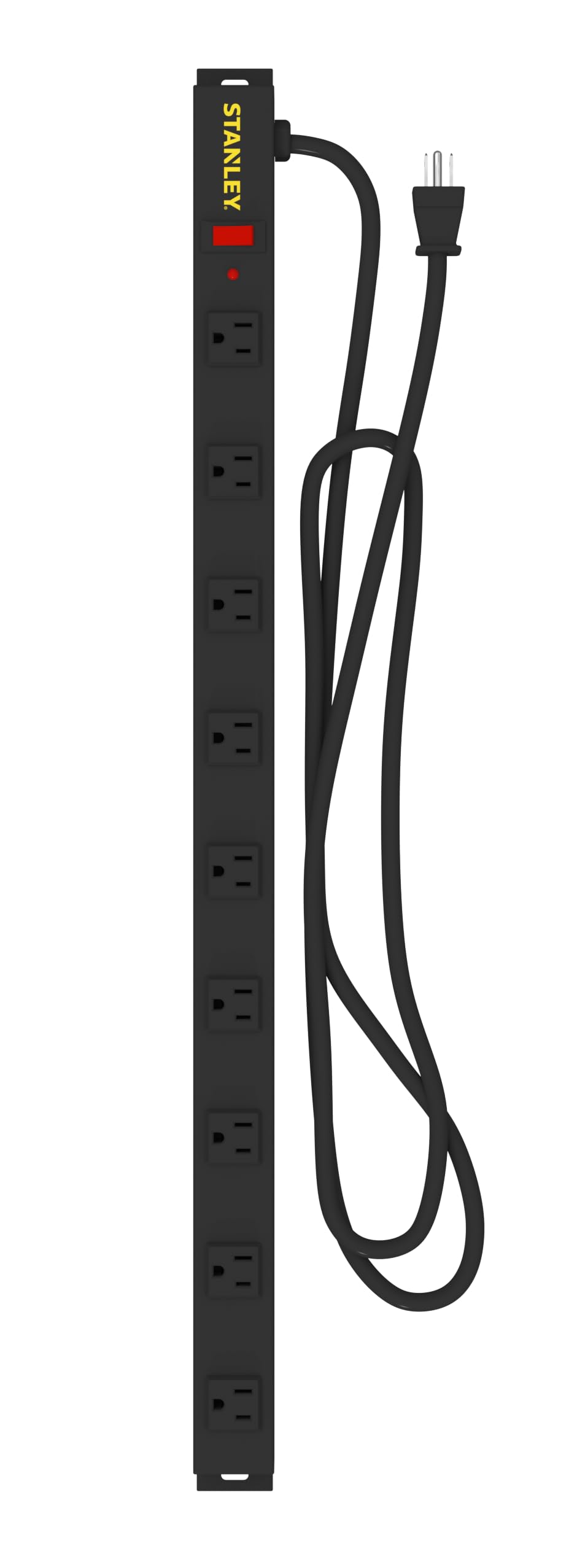 Stanley 31610 SurgeMax Pro 9 Outlet Metal Surge Protector, Black