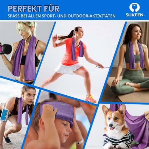 Kühltuch Set, kühlendes Handtuch Kühltücher Hals, Handtuch kühlend, Cooling Towel, Kühltücher Sport, Kühlendes Tuch… – Ansicht 8