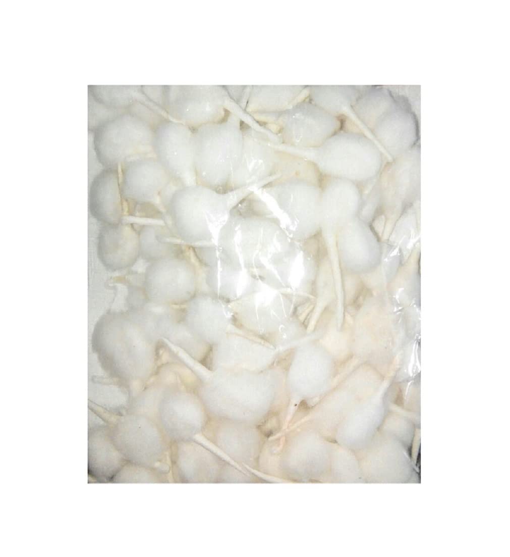 vinarghya Phool Batti Cotton Round Wicks for Diya Puja Aarti White 400 Pieces
