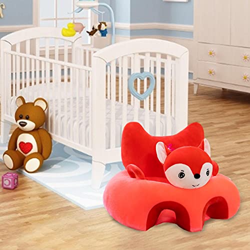 luning Cadeira de sofá para bebês, assento de apoio infantil, poltronas macias em formato de animal,