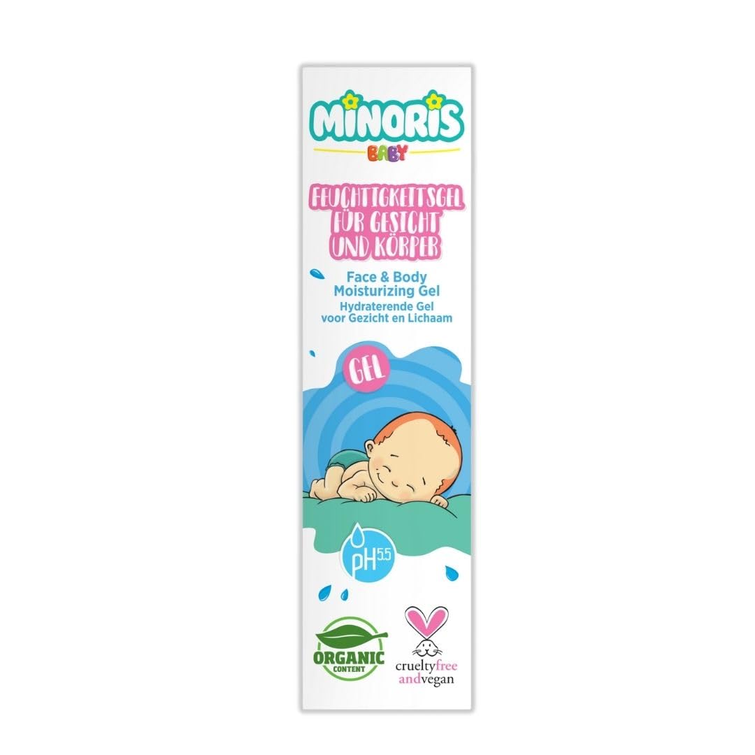 Minoris Baby Face & Body Moisturizing Gel, 200 ml (Pack of 1)