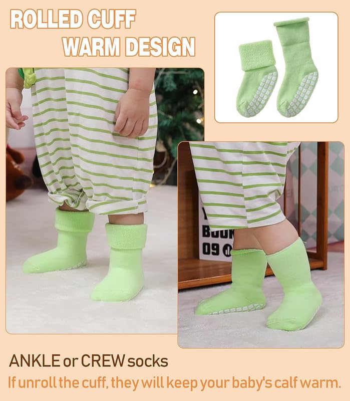 Image of CHACKO Kids Cotton Socks | Soft, Breathable & Anti-Skid Warm Socks for Boys & Girls (Pack of 1, Ages 1-12 Years)