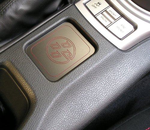 TOYOTA 86 SCION FR-S CENTER CONSOLE COIN TRAY PLAQUE INSERT #16