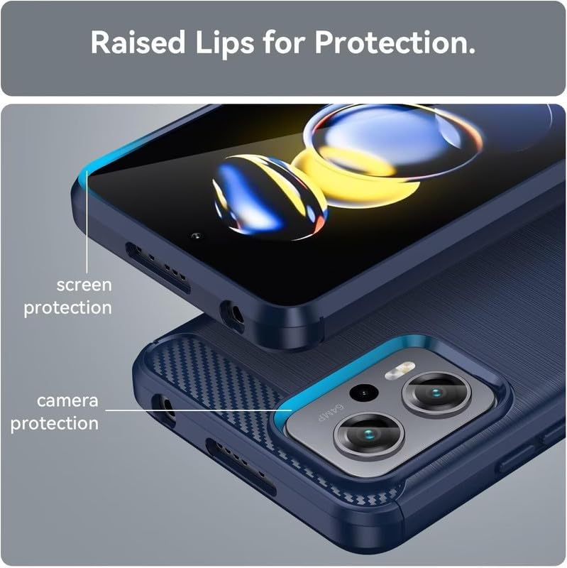 Image of Basic Case for Mi Redmi K50i (Carbon Fibre Blue)