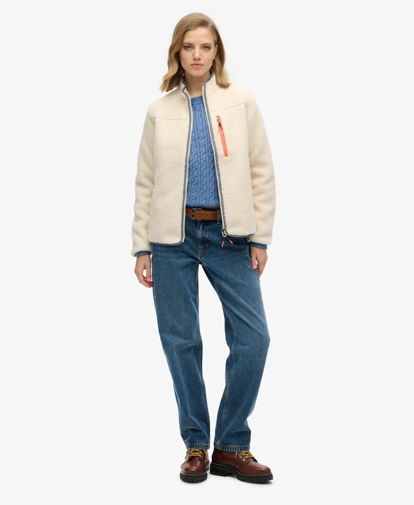 Superdry Damen Outdoor Sherpa-Fleecejacke